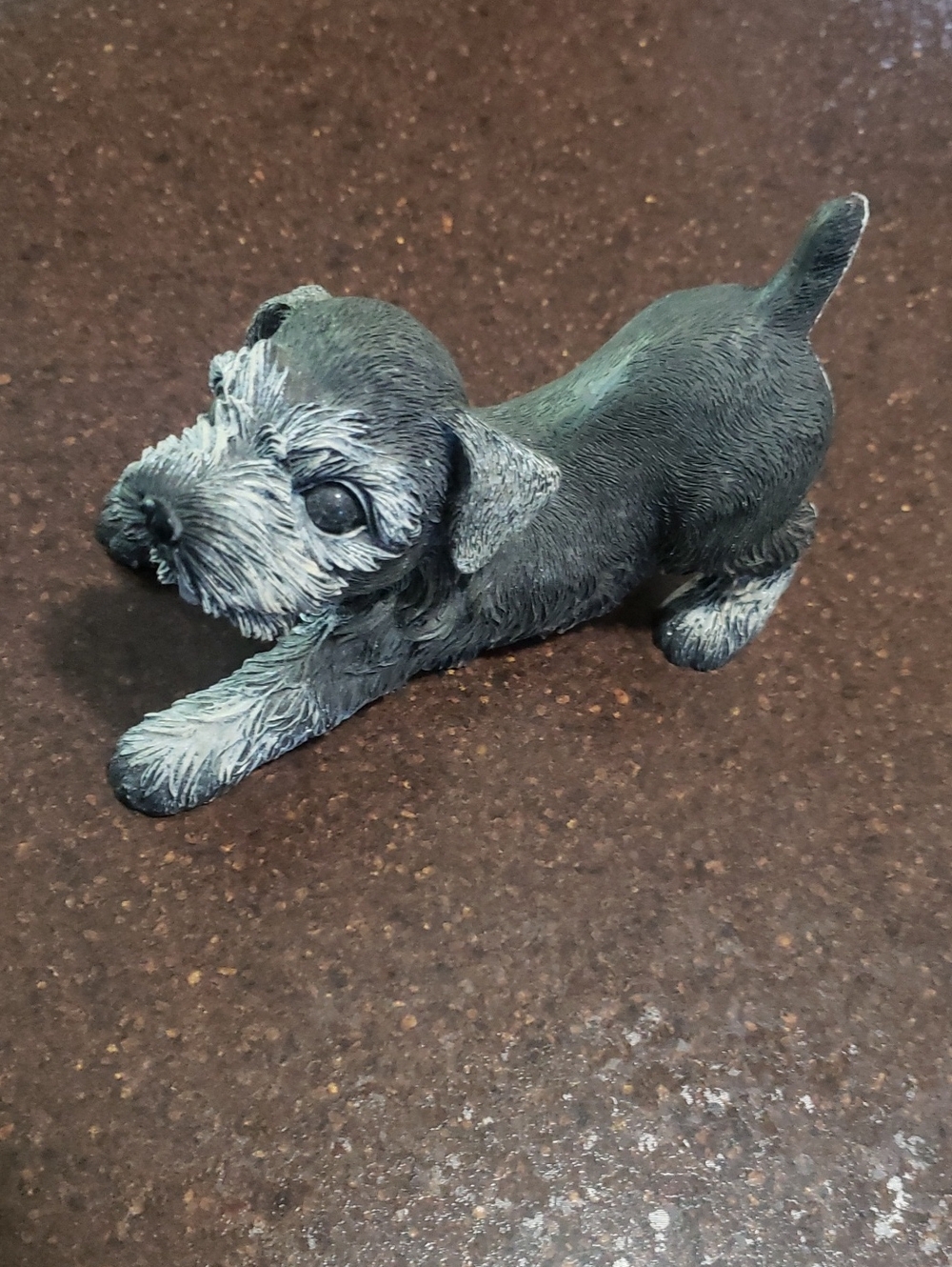 New-Living Stone Schnauzer Dog Figurine Ornament Birthday Gift Idea Breed